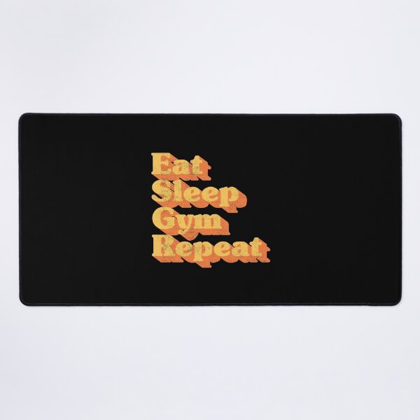 Item preview, Eat Sleep Gym Repeat Retro Fitness Typography designed and sold by Chonkz.
