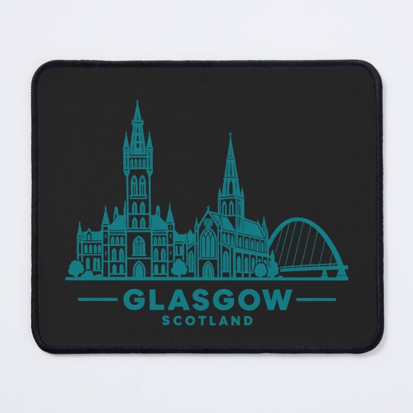 Item preview, Glasgow Scotland Line Art Skyline Poster designed and sold by CMYKStudio.