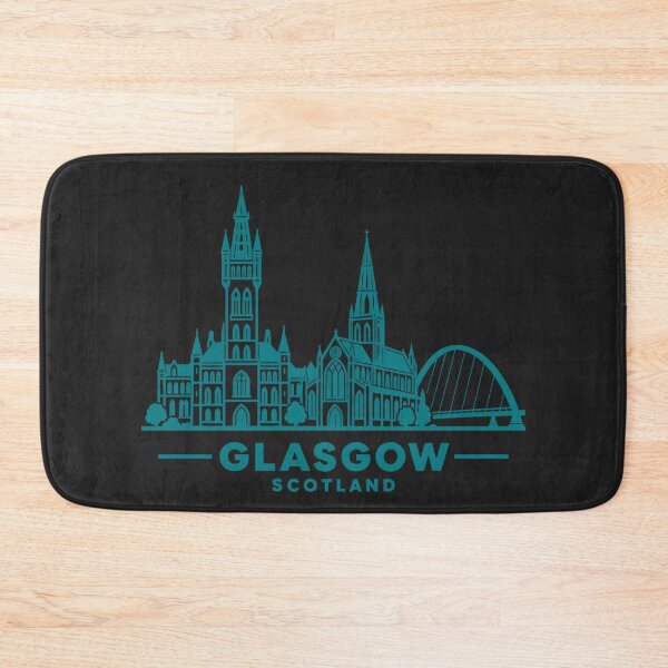 Item preview, Glasgow Scotland Line Art Skyline Poster designed and sold by CMYKStudio.