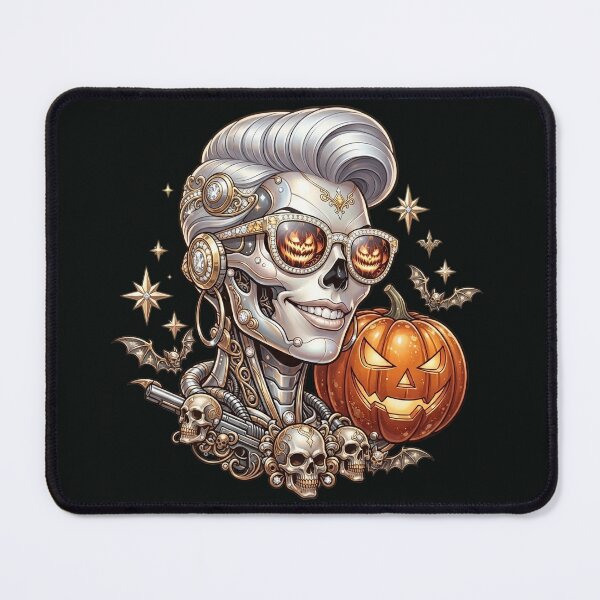Item preview, Halloween Cyberpunk Skeleton Witch Sunglasses Pumpkin designed and sold by Voodoo Store Paranormal Collections.