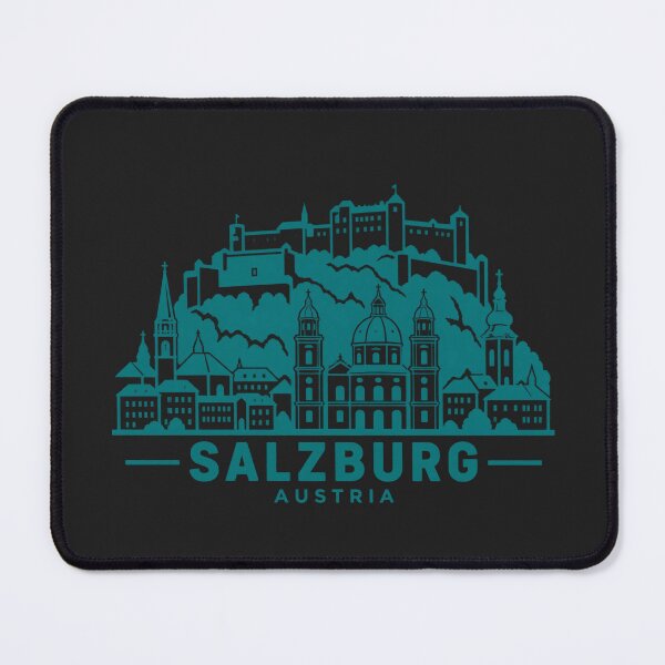 Item preview, Salzburg Austria Line Art Skyline Poster designed and sold by CMYKStudio.