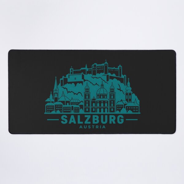 Item preview, Salzburg Austria Line Art Skyline Poster designed and sold by CMYKStudio.