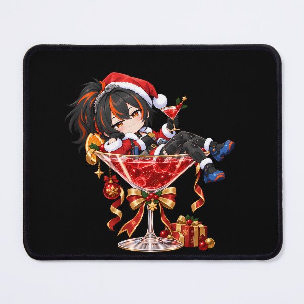 Item preview, Zhu Yuan Zenless Zone Zero Christmas Chibi Martini Lounge designed and sold by mildaclairmo.
