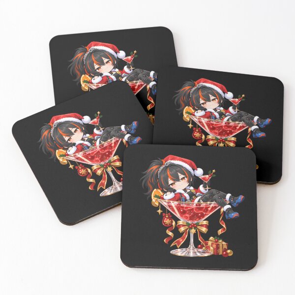 Item preview, Zhu Yuan Zenless Zone Zero Christmas Chibi Martini Lounge designed and sold by mildaclairmo.