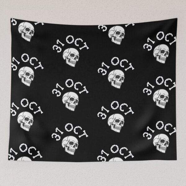 Item preview, Oct 31 Spooky Skull Halloween Vintage designed and sold by harryordinary.