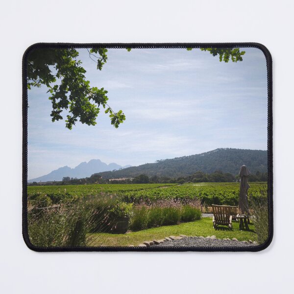 Item preview, Vineyard Rows Toward Cape Mountains designed and sold by hanlahav.
