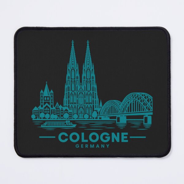 Item preview, Cologne Germany Line Art Skyline Poster designed and sold by CMYKStudio.