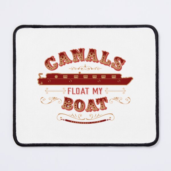 Item preview, Canals Float My Boat - Charming Waterway Illustration for Boating Enthusiasts designed and sold by laurdraws.