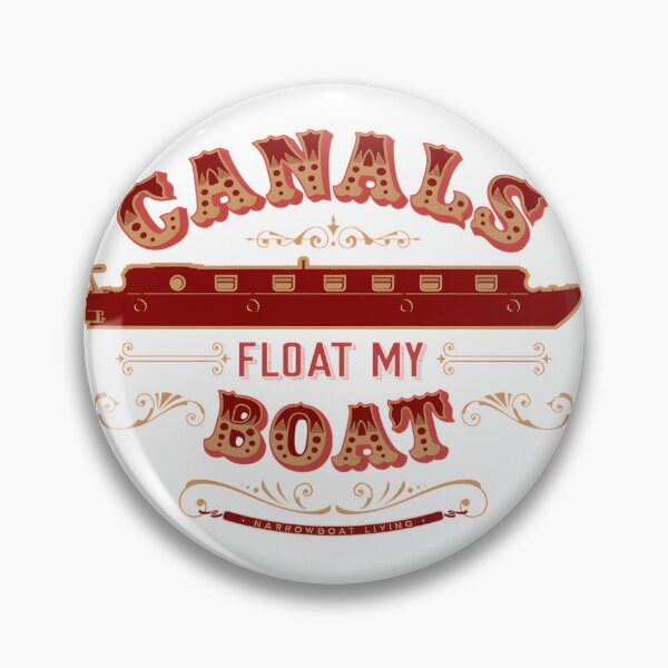 Item preview, Canals Float My Boat - Charming Waterway Illustration for Boating Enthusiasts designed and sold by laurdraws.