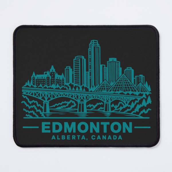 Artikelvorschau, Edmonton Alberta Kanada Linienkunst-Skyline-Poster entworfen und verkauft von CMYKStudio.