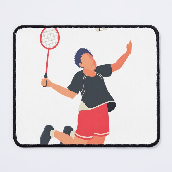 Item preview, Dynamic Badminton Player Silhouette in Action Sports Design designed and sold by cryptodeal.