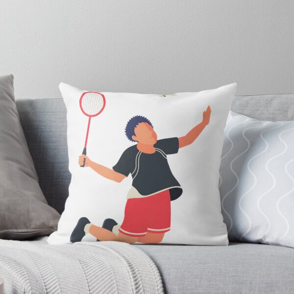 Item preview, Dynamic Badminton Player Silhouette in Action Sports Design designed and sold by cryptodeal.