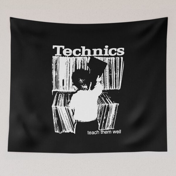Item preview, Technics Teach Them Well Vinyl Record Crates Art designed and sold by avidaremi.
