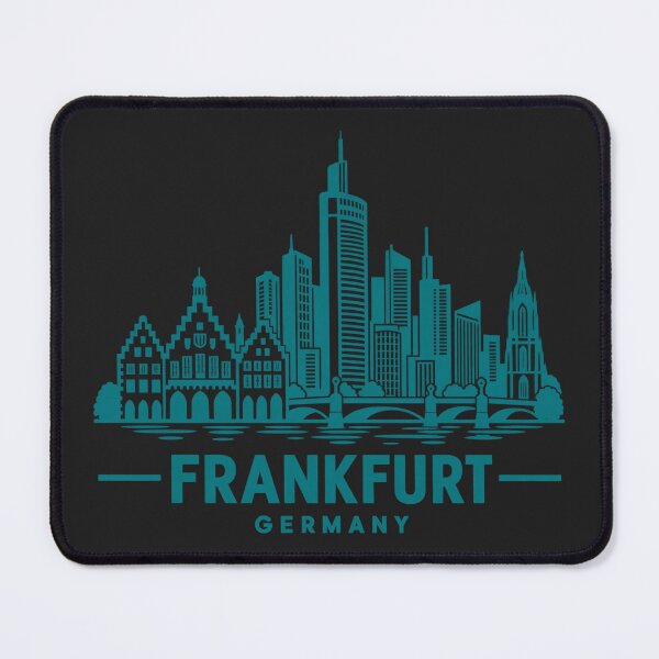 Item preview, Frankfurt Germany Line Art Skyline Poster designed and sold by CMYKStudio.