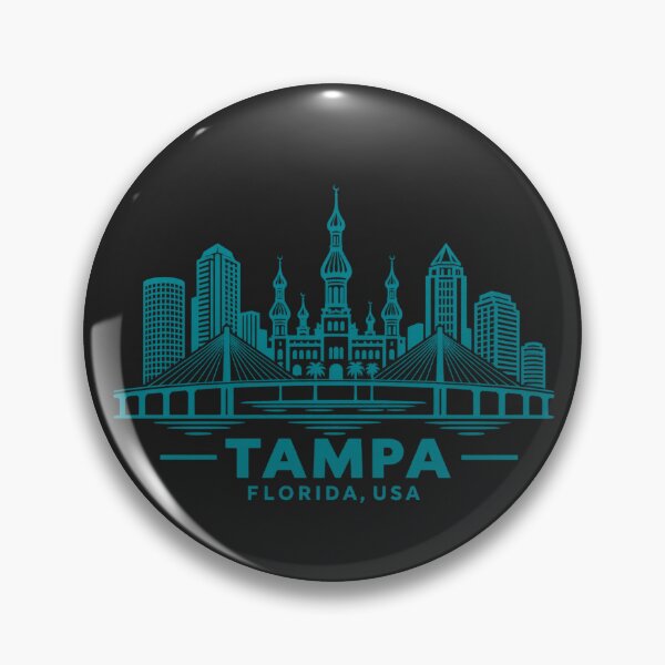 Item preview, Tampa Florida USA Line Art Skyline Poster designed and sold by CMYKStudio.