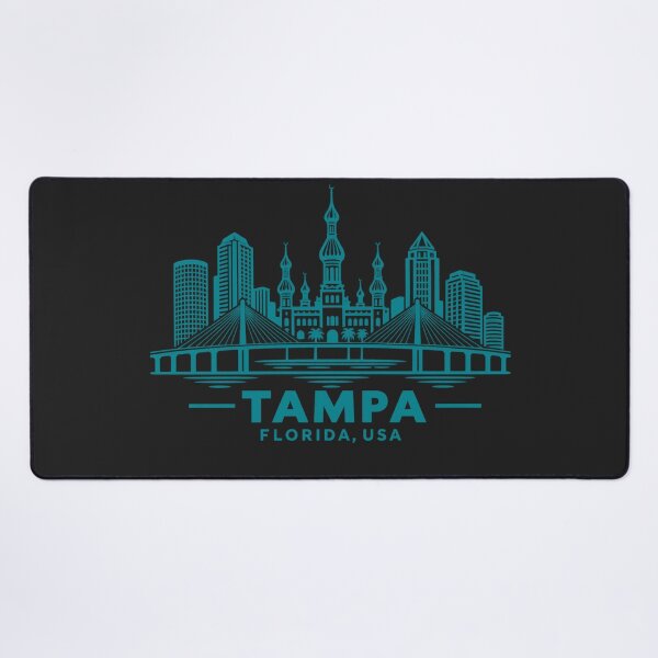 Item preview, Tampa Florida USA Line Art Skyline Poster designed and sold by CMYKStudio.