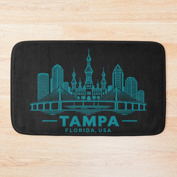 Item preview, Tampa Florida USA Line Art Skyline Poster designed and sold by CMYKStudio.