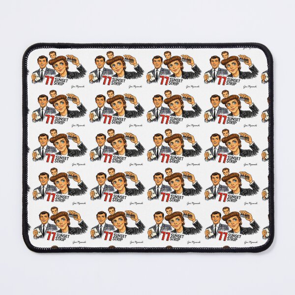 Item preview, 77 Sunset Strip Retro Cartoon Art – Classic TV Detective Pop Culture Illustration designed and sold by The Art Queen Of Michigan .