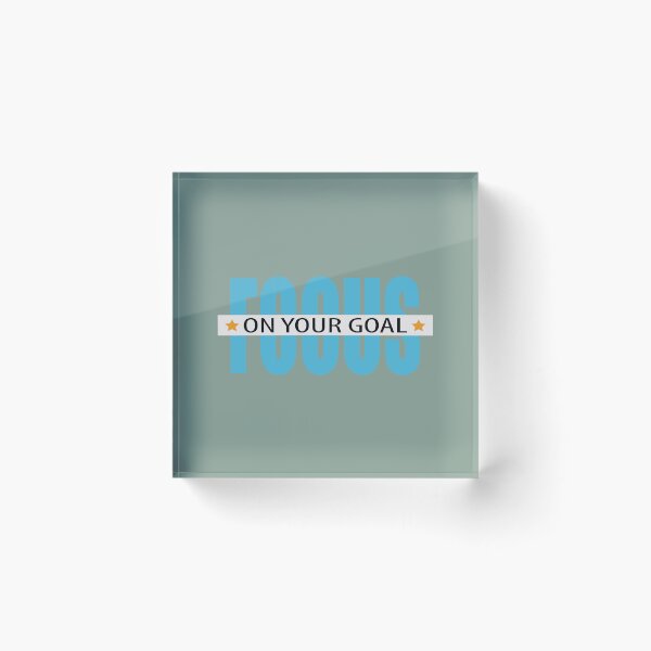 Item preview, Focus On Your Goal Motivational Quote  designed and sold by Mdjahirulsk.