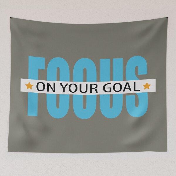 Item preview, Focus On Your Goal Motivational Quote  designed and sold by Mdjahirulsk.