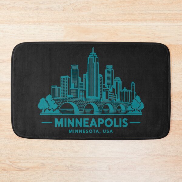 Item preview, Minneapolis Minnesota USA Line Art Skyline Poster designed and sold by CMYKStudio.