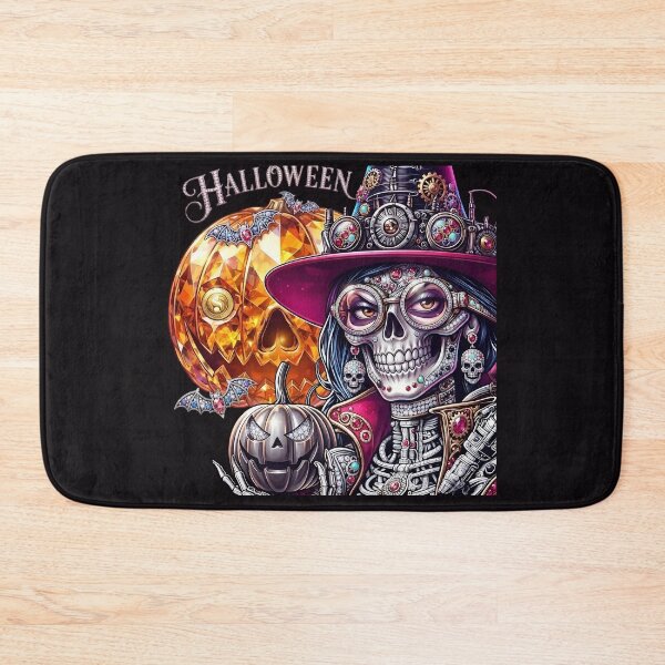 Item preview, Halloween Steampunk Skeleton Witch Gem Pumpkin designed and sold by Voodoo Store Paranormal Collections.