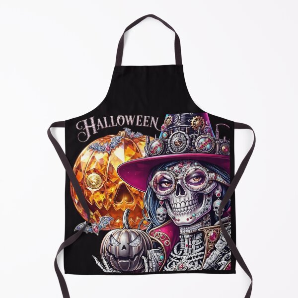 Item preview, Halloween Steampunk Skeleton Witch Gem Pumpkin designed and sold by Voodoo Store Paranormal Collections.