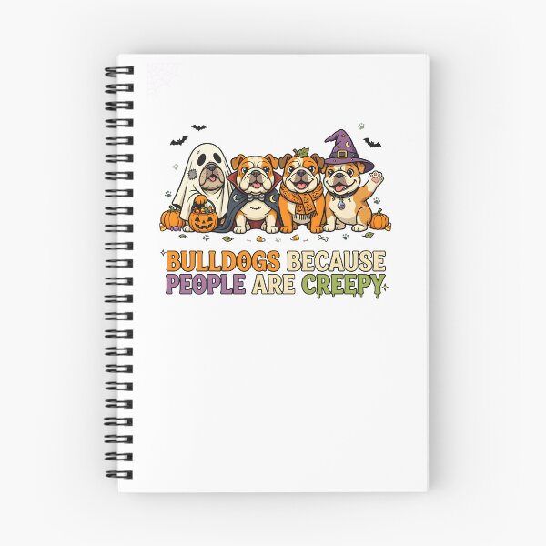 Item preview, Bulldogs Because People Are Creepy Halloween Dog Design designed and sold by OlyvieArt.