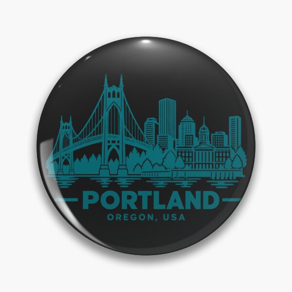 Item preview, Portland Oregon USA Line Art Skyline Poster designed and sold by CMYKStudio.