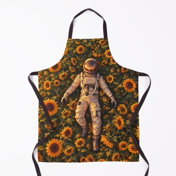Item preview, Astronaut in a Sunflower Field | Cosmic Nature & Space Illustration designed and sold by Extravanganzza.