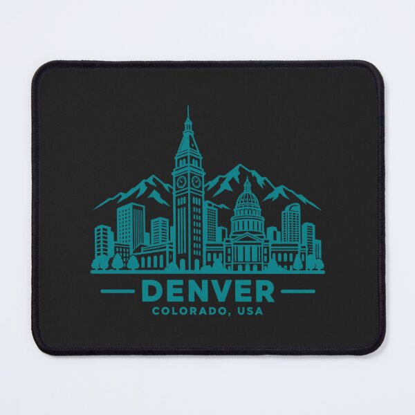 Item preview, Denver Colorado USA Line Art Skyline Poster designed and sold by CMYKStudio.