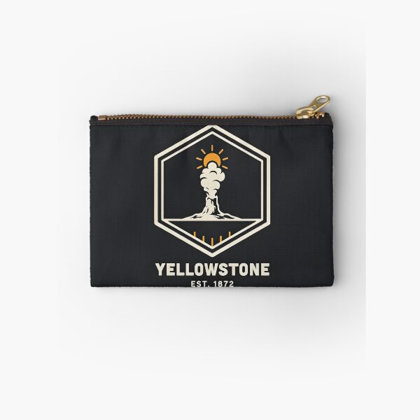 Item preview, Vintage Yellowstone Old Faithful Geyser Hexagon Badge Emblem Vector designed and sold by Shutter-Dragon.