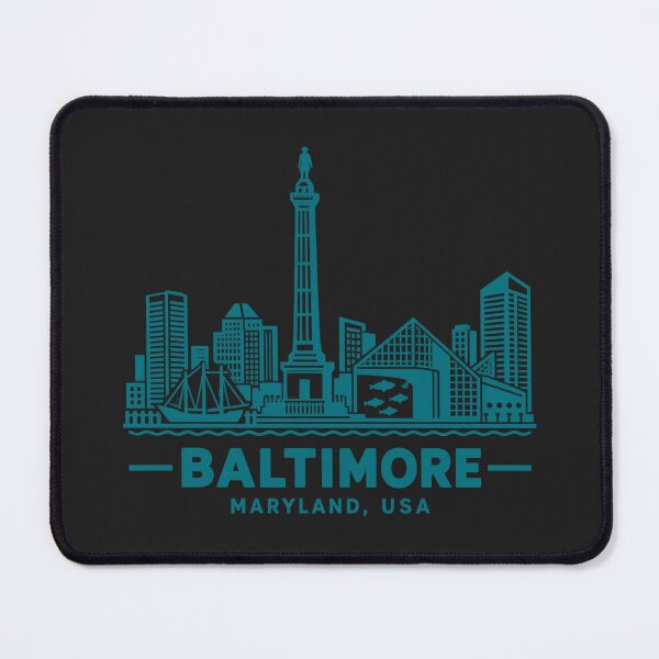 Item preview, Baltimore Maryland USA Line Art Skyline Poster designed and sold by CMYKStudio.