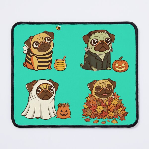 Item preview, Mugsy Brewster Fall Adventures Pug Sampler designed and sold by MugsyBrewster.