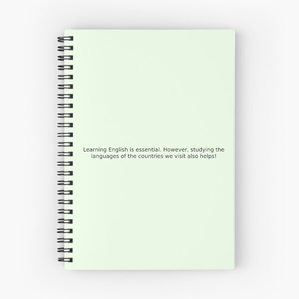 Item preview, Learning English is essential. However, studying the languages of the countries we visit also helps! designed and sold by English Learning.