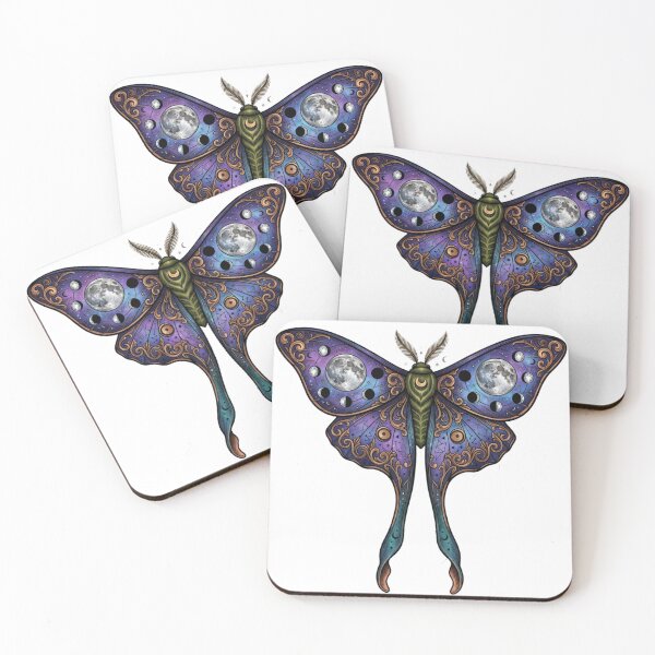 Item preview, Celestial Moon Moth Fantasy Art designed and sold by RoyalDeluxGo.