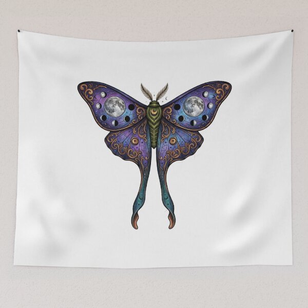 Item preview, Celestial Moon Moth Fantasy Art designed and sold by RoyalDeluxGo.