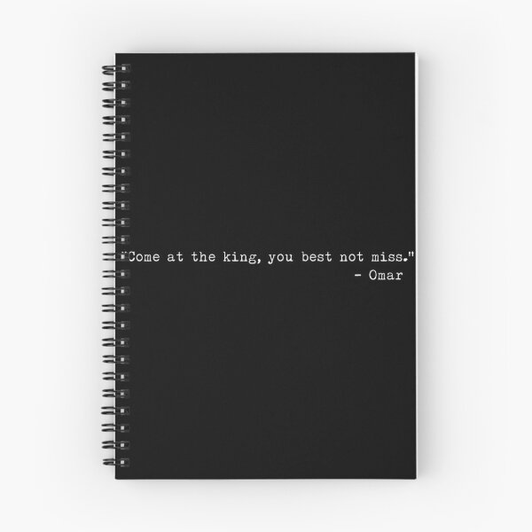 Item preview, The Wire Inspired Quote Design - 'Come at the King You Best Not Miss' Bold Typography designed and sold by ARM-Creations.