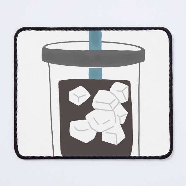 Item preview, Iced Coffee With Ice Cubes Teal Straw designed and sold by raun.draw.