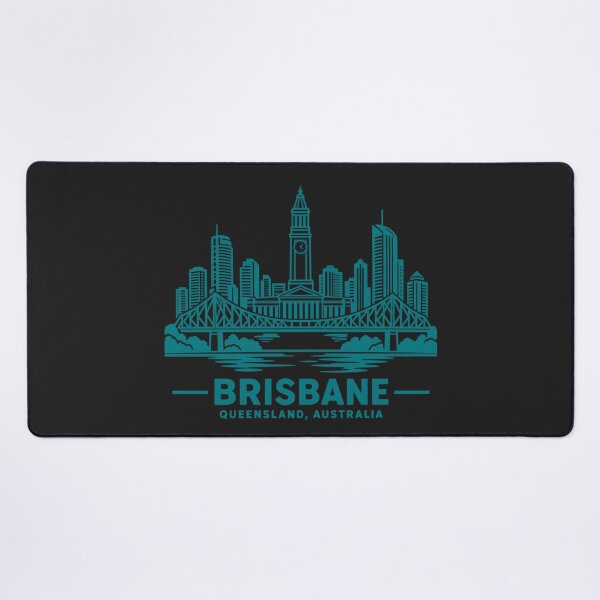 Item preview, Brisbane Queensland Australia Line Art Skyline Poster designed and sold by CMYKStudio.