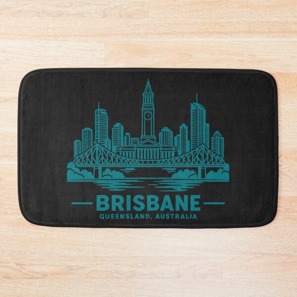 Item preview, Brisbane Queensland Australia Line Art Skyline Poster designed and sold by CMYKStudio.