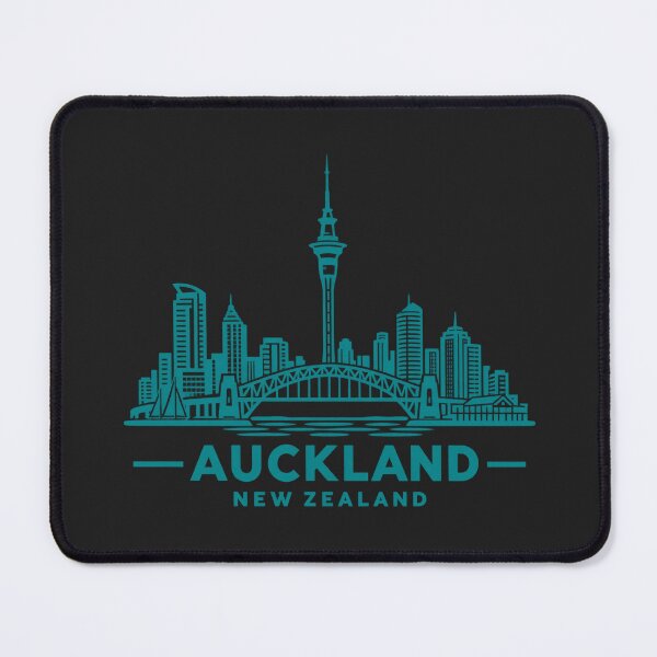 Item preview, Auckland New Zealand Line Art Skyline Poster designed and sold by CMYKStudio.