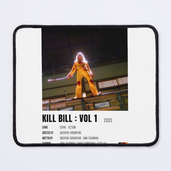 Item preview, Minimalist Kill Bill Inspired Movie Poster with Bold Yellow and Black Design designed and sold by TAPEWear.