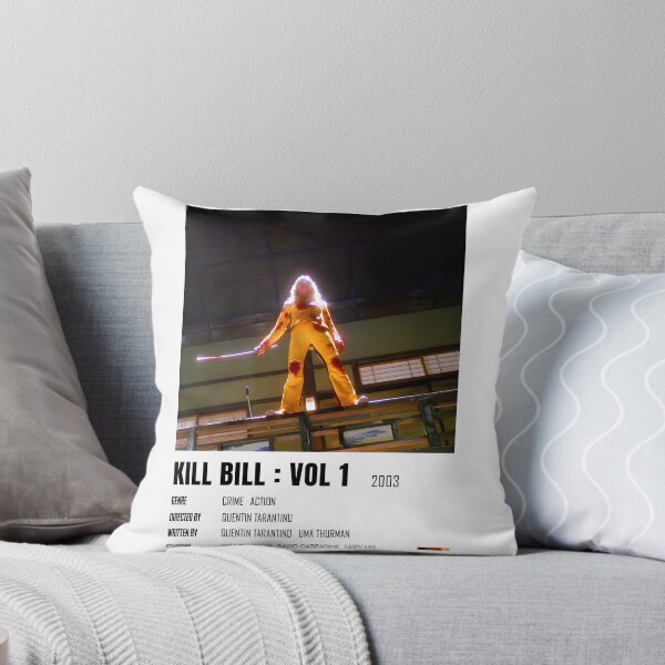 Item preview, Minimalist Kill Bill Inspired Movie Poster with Bold Yellow and Black Design designed and sold by TAPEWear.