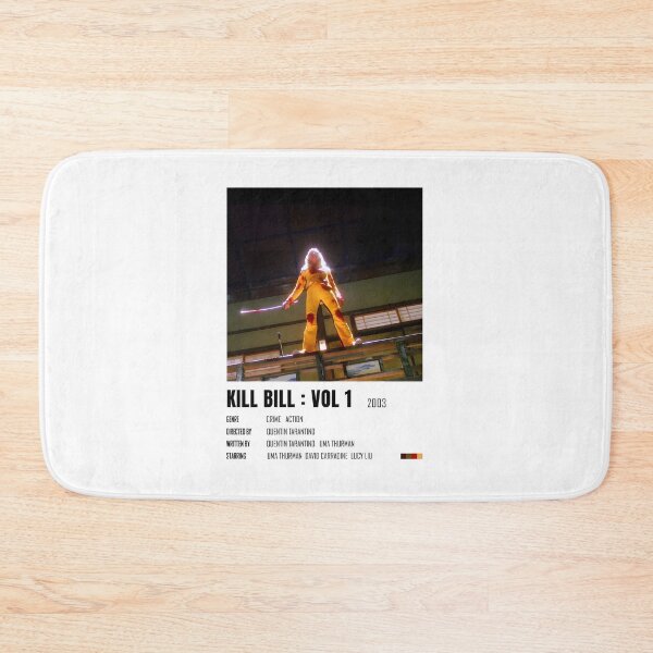 Item preview, Minimalist Kill Bill Inspired Movie Poster with Bold Yellow and Black Design designed and sold by TAPEWear.