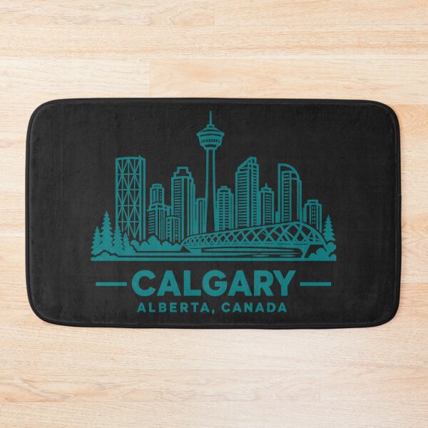 Item preview, Calgary Alberta Canada Line Art Skyline Poster designed and sold by CMYKStudio.