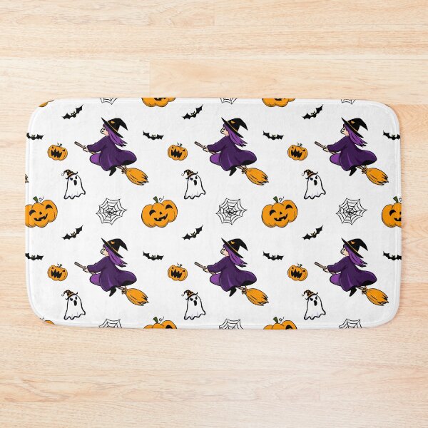 Item preview, Chibi Witch and Friendly Ghost Pattern  designed and sold by Aom Road.