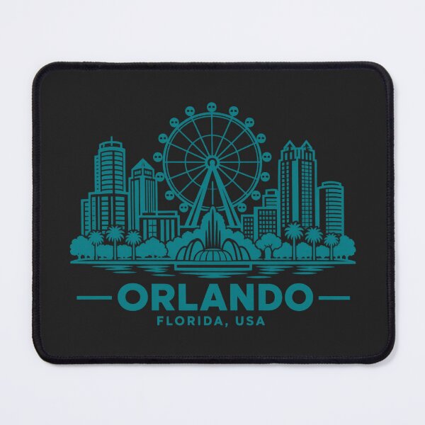 Item preview, Orlando Florida USA Line Art Skyline Poster designed and sold by CMYKStudio.