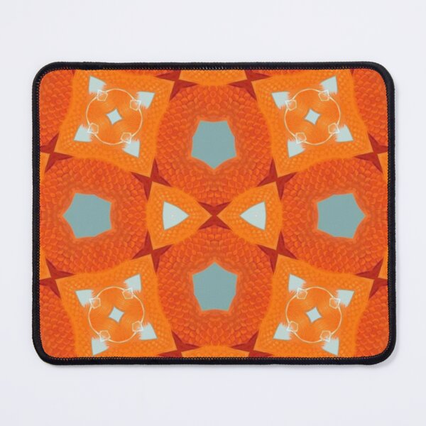 Item preview, Orange Retro Tile Pattern designed and sold by Shy Fractal Designs.