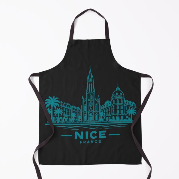 Item preview, Nice France Line Art Skyline Poster designed and sold by CMYKStudio.